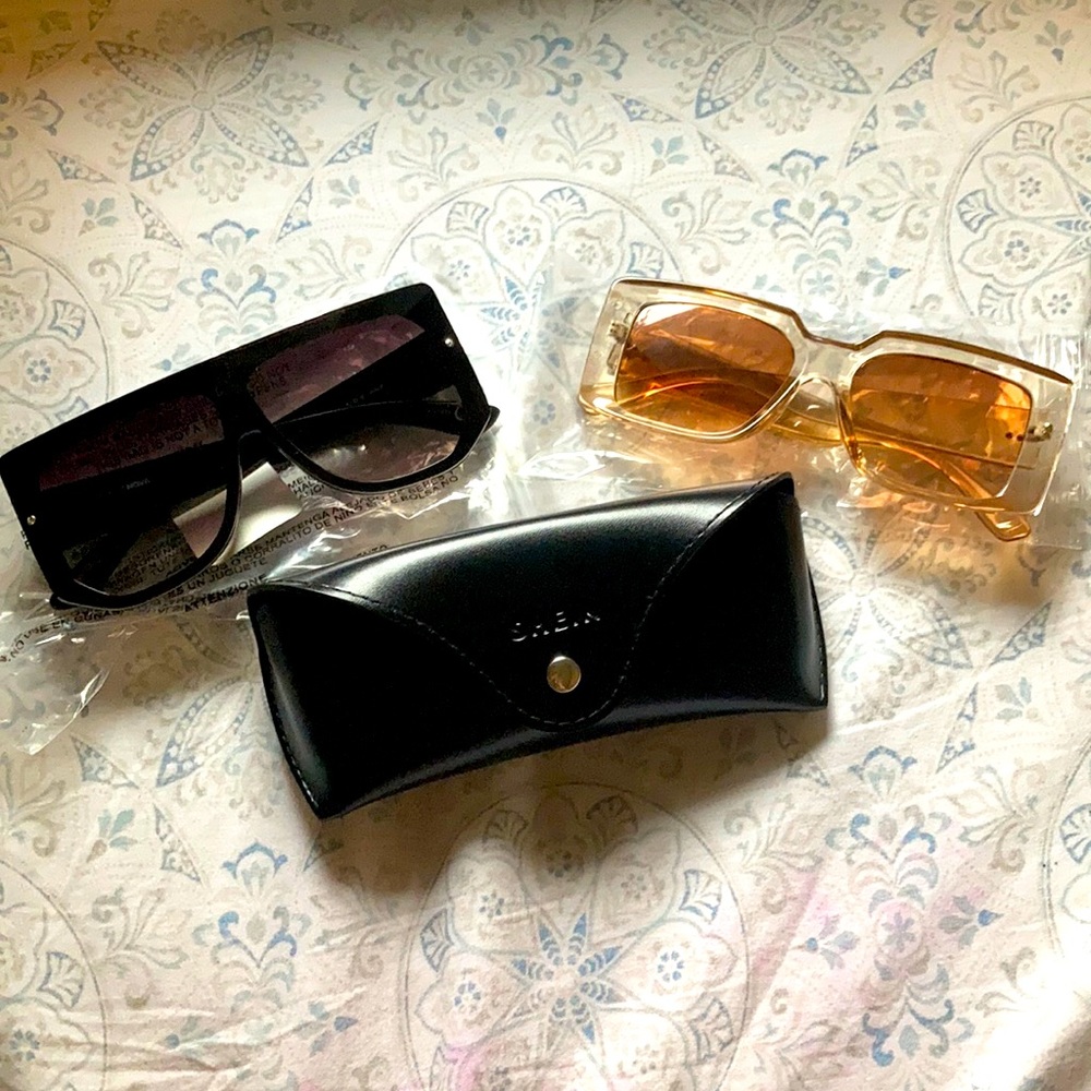 Sunglasses set new with case